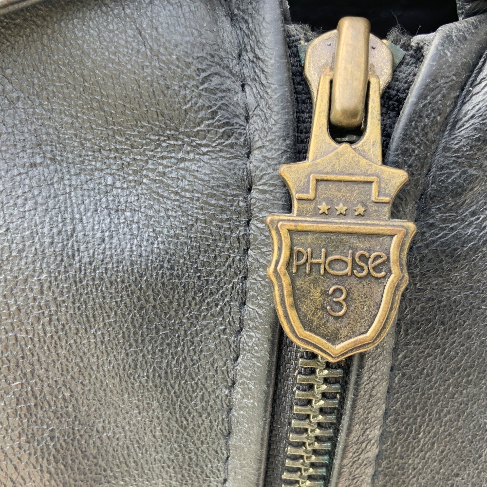 Vintage Phase 3 Flags Patchwork Bomber Leather Ja… - image 6